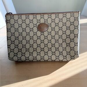 VTG Gucci Plus GG Monogram Pouch